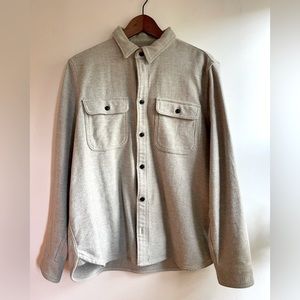 Everlane The Heavyweight Overshirt in Heatheref Grey Size Large
